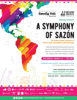 A flyer advertising Miami Music Project's Family Fest event